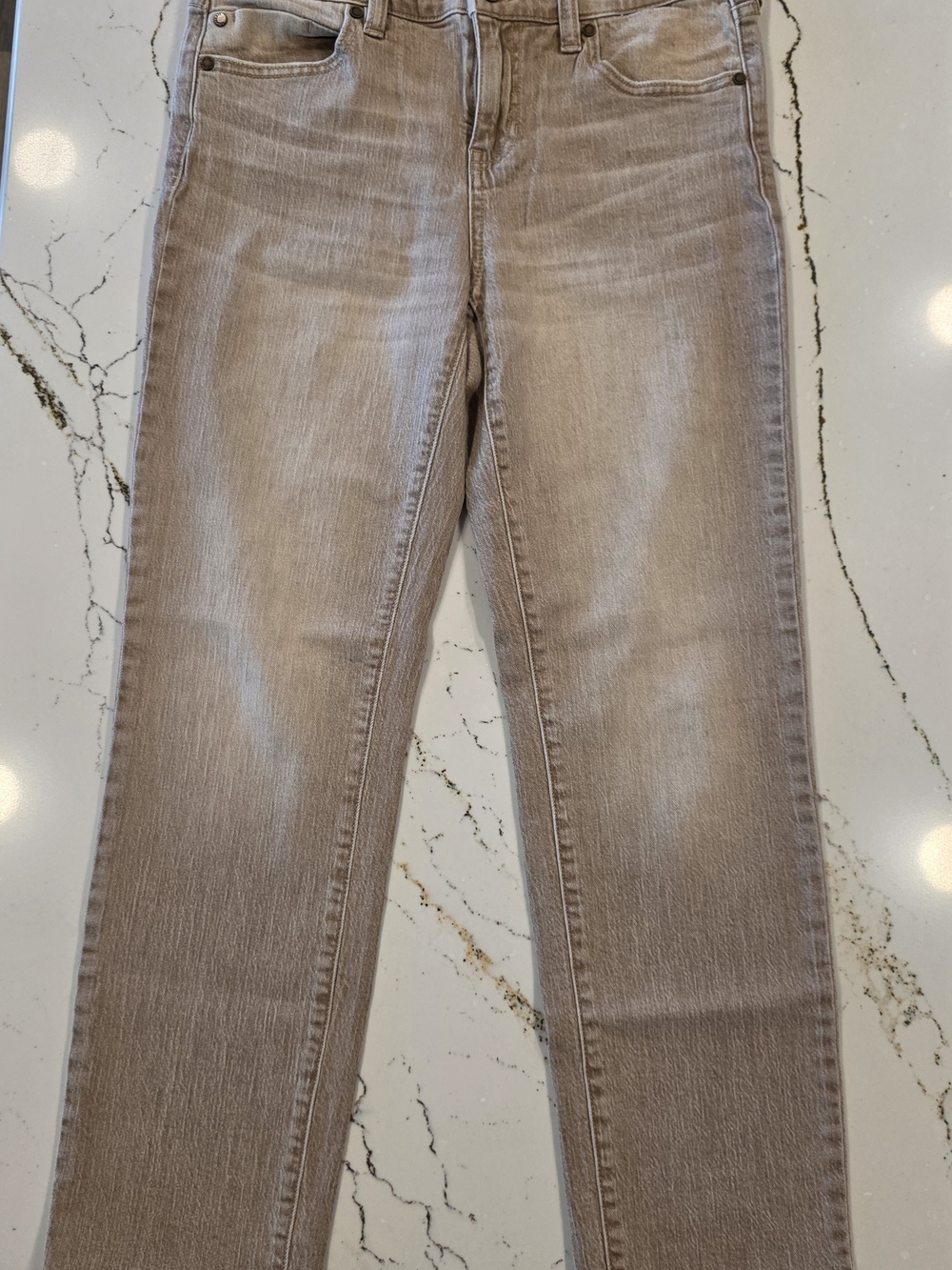 Women's Liverpool Beige Non Skinny,Skinny Straight Jeans - Neutral Wash